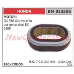 Filtro aria HONDA motore GX 360 tipo vecchio per generatori EX 5500 013206 17211-ZA0-003 | NewgardenParts.com