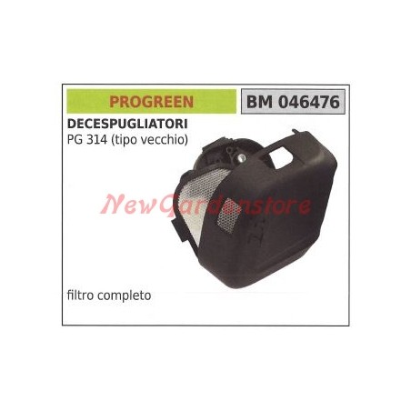 Filtro aria PROGREEN per decespugliatore PG 314 tipo vecchio 046476 | NewgardenParts.com