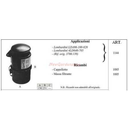 LOMBARDINI Ölbadluftfilter für Motorgrubber LDA96 100 820 1144 | NewgardenParts.com