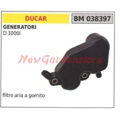 Filtro aria a gomito DUCAR per generatore D 1000i 038397