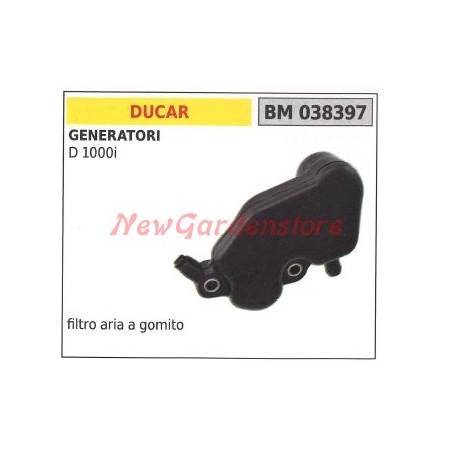 Filtro aria a gomito DUCAR per generatore D 1000i 038397 | NewgardenParts.com