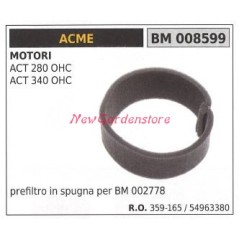 Filtre à air ACME moteur tondeuse ACT 280 OHC ACT 340 OHC 008599