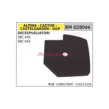 Luftfilter ALPINA Freischneider Motor SBC 645 643 028046 | NewgardenParts.com