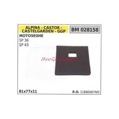 Air filter ALPINA chainsaw engine SP 36 43 028158 | NewgardenParts.com