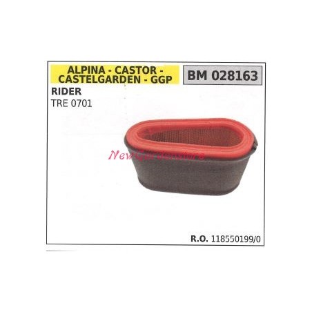 Filtro aria ALPINA motore rasaerba rider TRE 0701 028163 | NewgardenParts.com