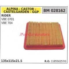 Air filter ALPINA lawn mower engine rider VBE 0701 704 028162