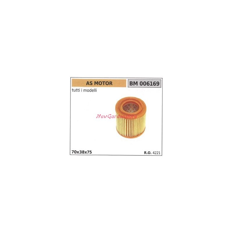 Luftfilter AS MOTOR Rasenmäher Mähermotor 006169