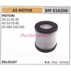 Filtro de aire AS MOTOR motor cortacésped AS 21 26 45 016206