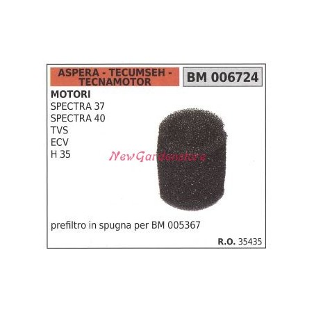 ASPERA filtro de aire motor cortacésped spectra 37 40 tvs 006724 | NewgardenParts.com