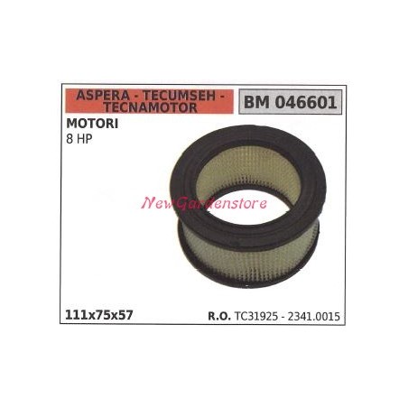 Filtro aria ASPERA motore rasaerba tosaerba tagliaerba 8 HP 046601 | NewgardenParts.com