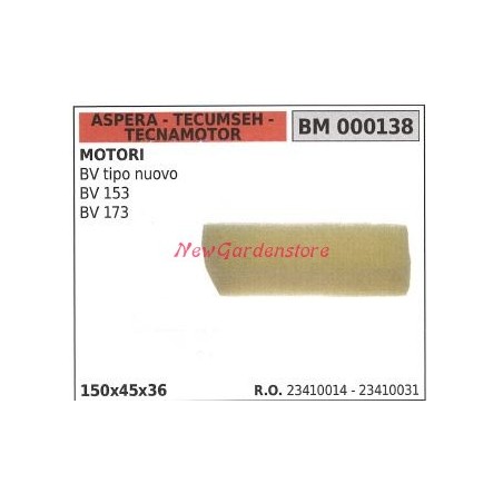 Filtro aria ASPERA motore rasaerba tosaerba tagliaerba BV 153 173 000138 | NewgardenParts.com