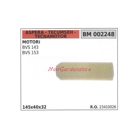 Filtro aria ASPERA motore rasaerba tosaerba tagliaerba BVS 143 153 002248 | NewgardenParts.com