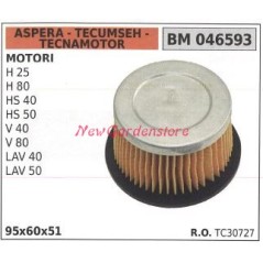 Filtro aria ASPERA motore rasaerba tosaerba tagliaerba H 25 80 HS 40 50  046593