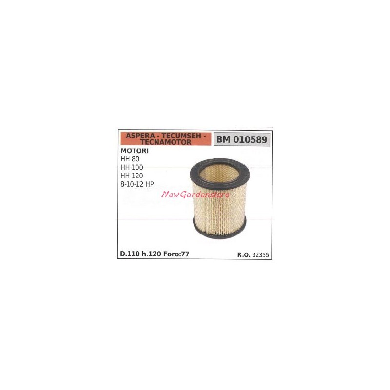 Filtro aria ASPERA motore rasaerba tosaerba tagliaerba HH 80 100 120 010589