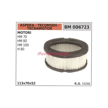 Filtro aria ASPERA motore rasaerba tosaerba tagliaerba HM 70 80 100 H 80 006723 | NewgardenParts.com