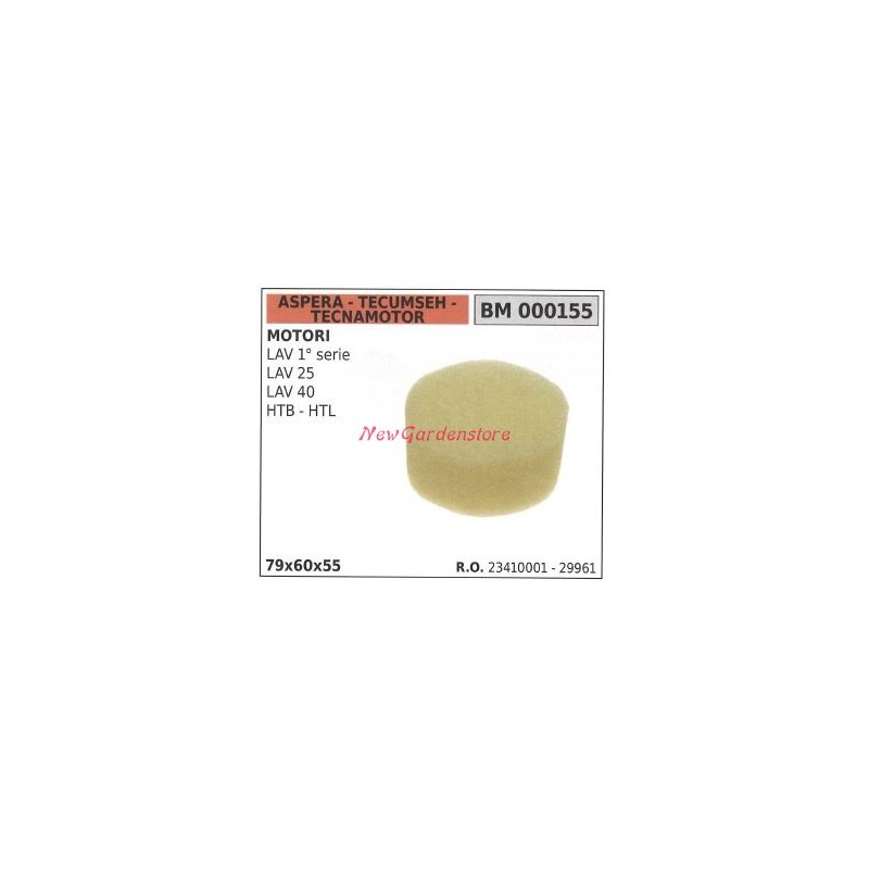 Luftfilter ASPERA Rasenmähermotor LAV 1st SERIES 000155