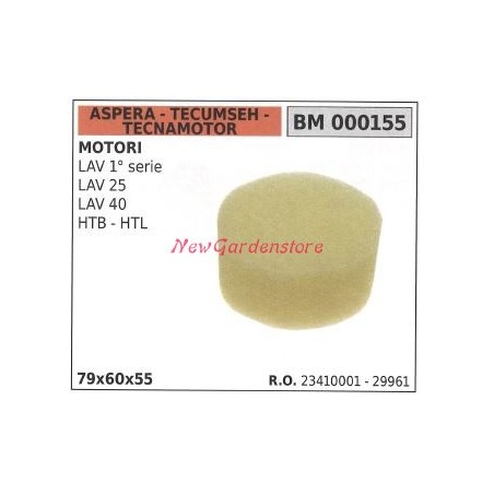 Filtro aria ASPERA motore rasaerba tosaerba tagliaerba LAV 1° SERIE 000155 | NewgardenParts.com