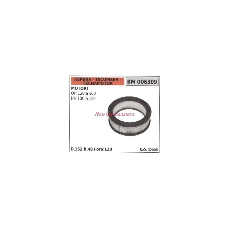 Filtro de aire ASPERA motor cortacésped OH 120-160 006309