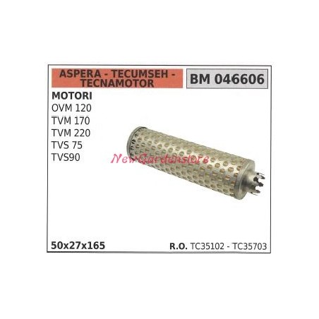 Filtro aria ASPERA motore rasaerba tosaerba tagliaerba OVM 120 TVM 170 046606 | NewgardenParts.com