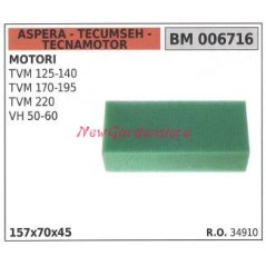 ASPERA filtro de aire para motor cortacésped TVM 125 140 170 006716 | NewgardenParts.com