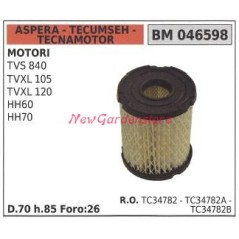 ASPERA Luftfilter für TVS 840 Rasenmähermotor mower 046598 | NewgardenParts.com