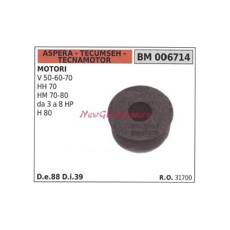 ASPERA Luftfilter für V 50 60 70 Rasenmähermotor 006714