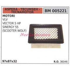 Filtre à air ASPERA moteur tondeuse VLV VECTOR 5 HP 005221