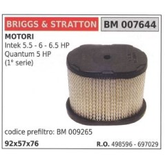 BRIGGS STRATTON Luftfilter intek 5.5 6 6.5hp Rasenmäher 498596 697029 | NewgardenParts.com