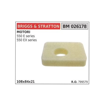 Filtro aria BRIGGS&STRATTON rasaerba tosaerba tagliaerba 550 e ex series | NewgardenParts.com