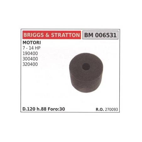 Filtro aria BRIGGS&STRATTON rasaerba tosaerba tagliaerba 7 14 hp verticale | NewgardenParts.com