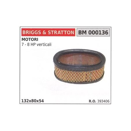 Filtro aria BRIGGS&STRATTON rasaerba tosaerba tagliaerba 7 8 hp | NewgardenParts.com