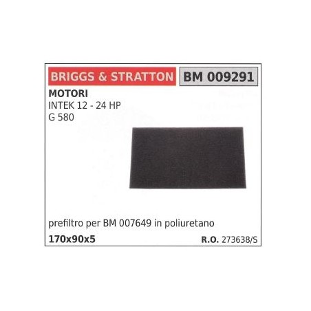 Filtro aria BRIGGS&STRATTON rasaerba tosaerba tagliaerba intek 12 18 24hp | NewgardenParts.com