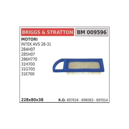 Filtro aria BRIGGS&STRATTON rasaerba tosaerba tagliaerba intek avs 28 31 | NewgardenParts.com