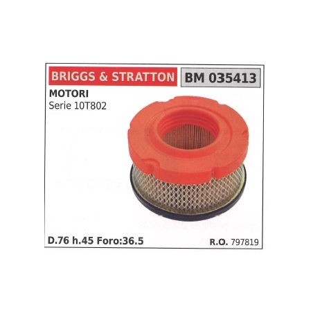 Filtro aria BRIGGS&STRATTON rasaerba tosaerba tagliaerba SERIE 10T802 | NewgardenParts.com