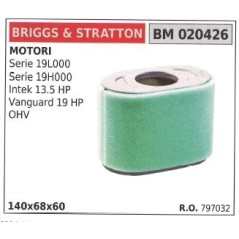 BRIGGS&STRATTON filtro de aire cortacésped SERIE 19L000 | NewgardenParts.com