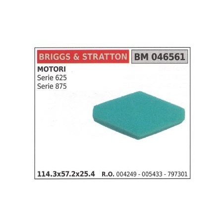 Filtro aria BRIGGS&STRATTON rasaerba tosaerba tagliaerba serie 625 875 | NewgardenParts.com