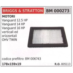 BRIGGS&STRATTON Luftfilter für Rasenmäher Vanguard 12.5HP | NewgardenParts.com