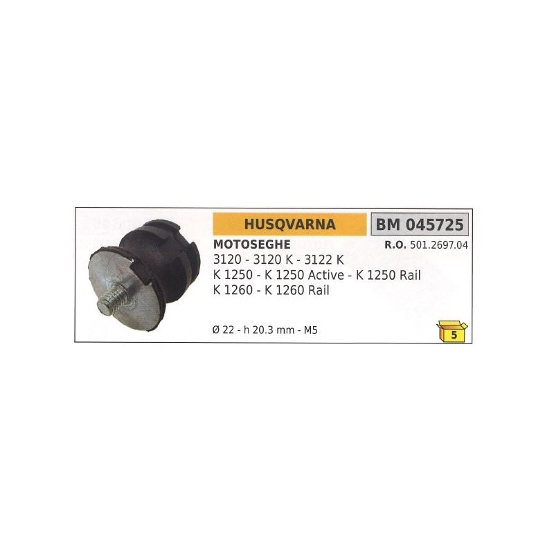 Antivibrante HUSQVARNA motosega 3120 3120 K 3122 K K1250 1250 ACTIVE 045725