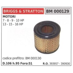 Filtro aria COMPATIBILE BRIGGS STRATTON rasaerba tagliaerba 7 9 hp 393957 390930 | NewgardenParts.com