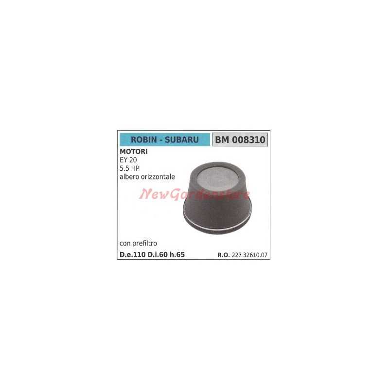 Filtre à air avec préfiltre ROBIN pour moteur de tondeuse EY 20 5.5 HP 008310