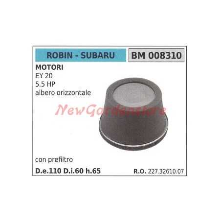 Filtro de aire con prefiltro ROBIN para motor de cortacésped EY 20 5,5 CV 008310 | NewgardenParts.com