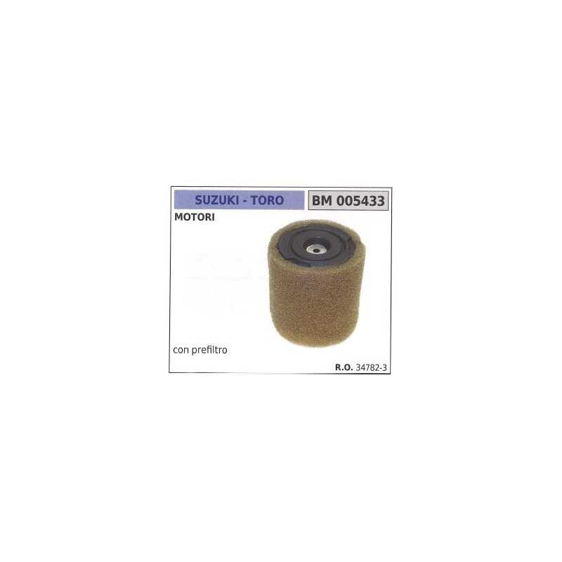 Filtre à air TORO avec préfiltre pour moteur de tondeuse 2 temps 005433
