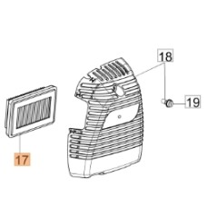 Filtro aria decespugliatore modelli BC430S BC430T BCF430 61350078R OLEOMAC