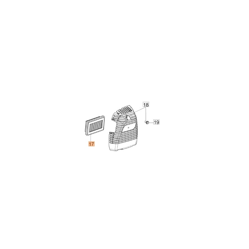 Bürstenmäher-Luftfilter Modelle BC430S BC430T BCF430 61350078R OLEOMAC