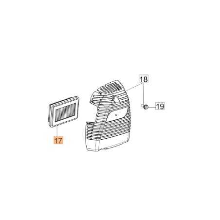 Brushcutter air filter models BC430S BC430T BCF430 61350078R OLEOMAC | NewgardenParts.com