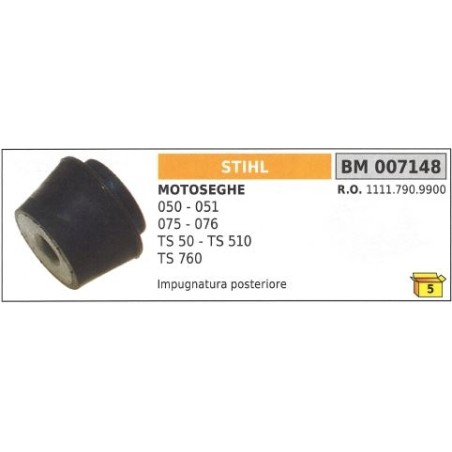 Antivibración de la empuñadura trasera de la motosierra STIHL 050 501 075 076 TS 50 007148 | NewgardenParts.com