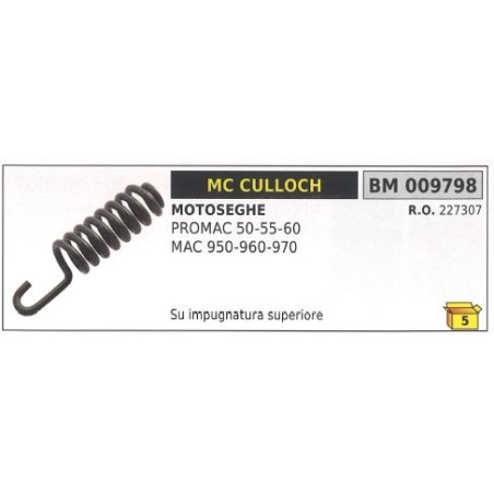 Antivibrante impugnatura superiore MC CULLOCH motosega PROMAC 50 55 60 009798 | NewgardenParts.com