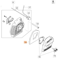 Bürstenmäher-Luftfilter Modelle BC240H BC24S 61370005R OLEOMAC | NewgardenParts.com