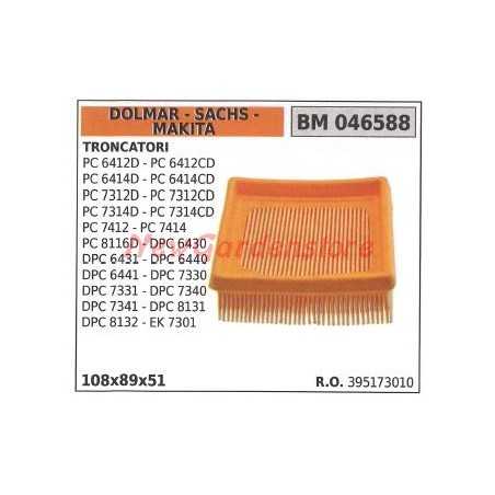 DOLMAR air filter for PC 6412D 6414CD 6414CD 7312D 7312CD log saw 046588 | NewgardenParts.com