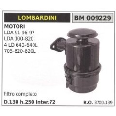 Air filter and support LOMBARDINI motor cultivator LDA91 LDA96 LDA97 3700.139 | NewgardenParts.com